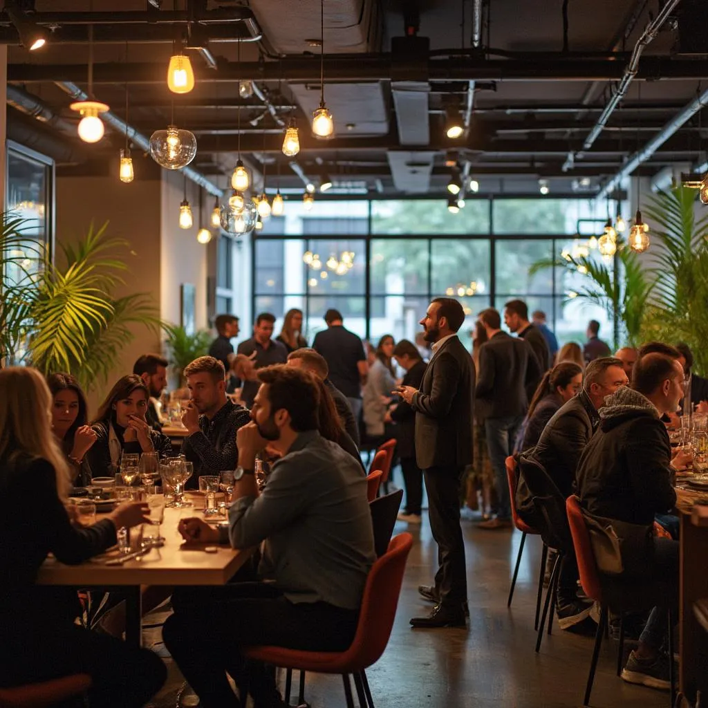 Evento de networking para startups e inversores.